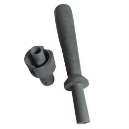 Silicon carbide wear ceramic lining for cyclone components